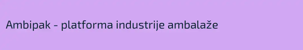 Ambipak - platforma industrije ambalaže